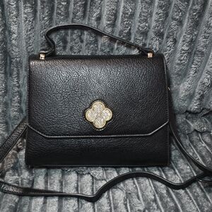 Elegant Black Leather Handbag